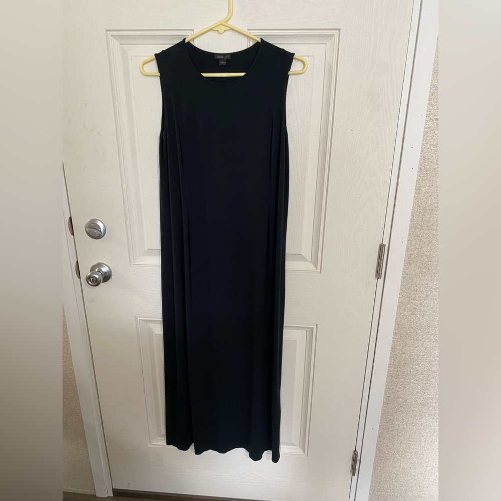 J Jill Women’s Small Wearever Black Midi Dress